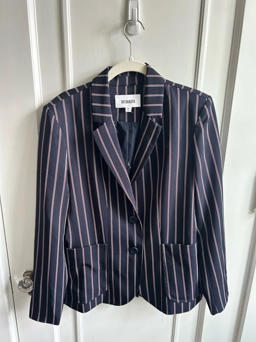 Anthropology BB Dakota Navy Pinstripe Blazer - Picture 1 of 3